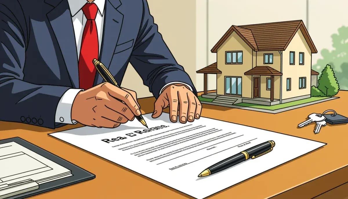 Signing the Property Purchase Agreement in Japan