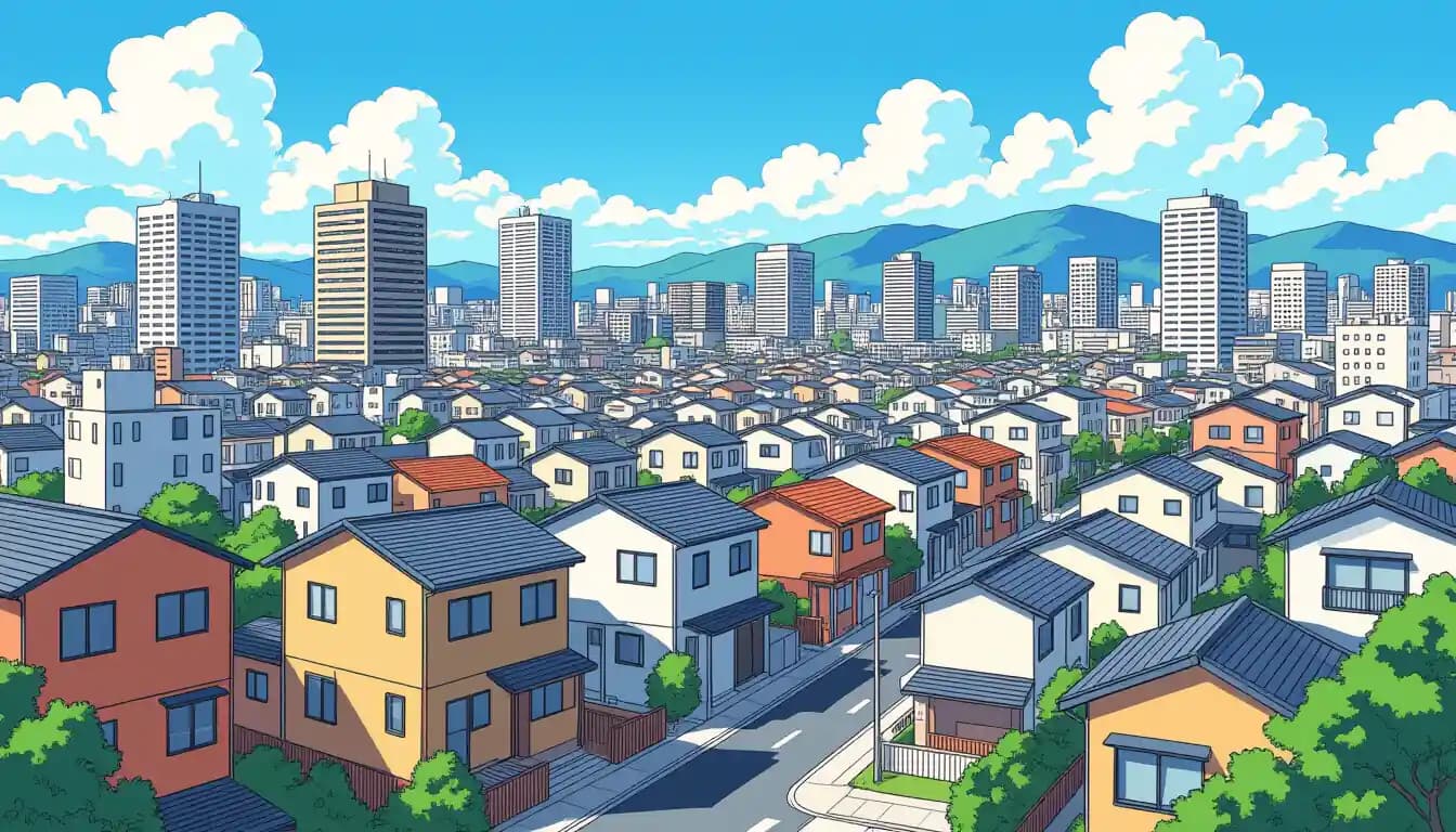 Nagoya neighborhood map showing expat areas and transportation lines