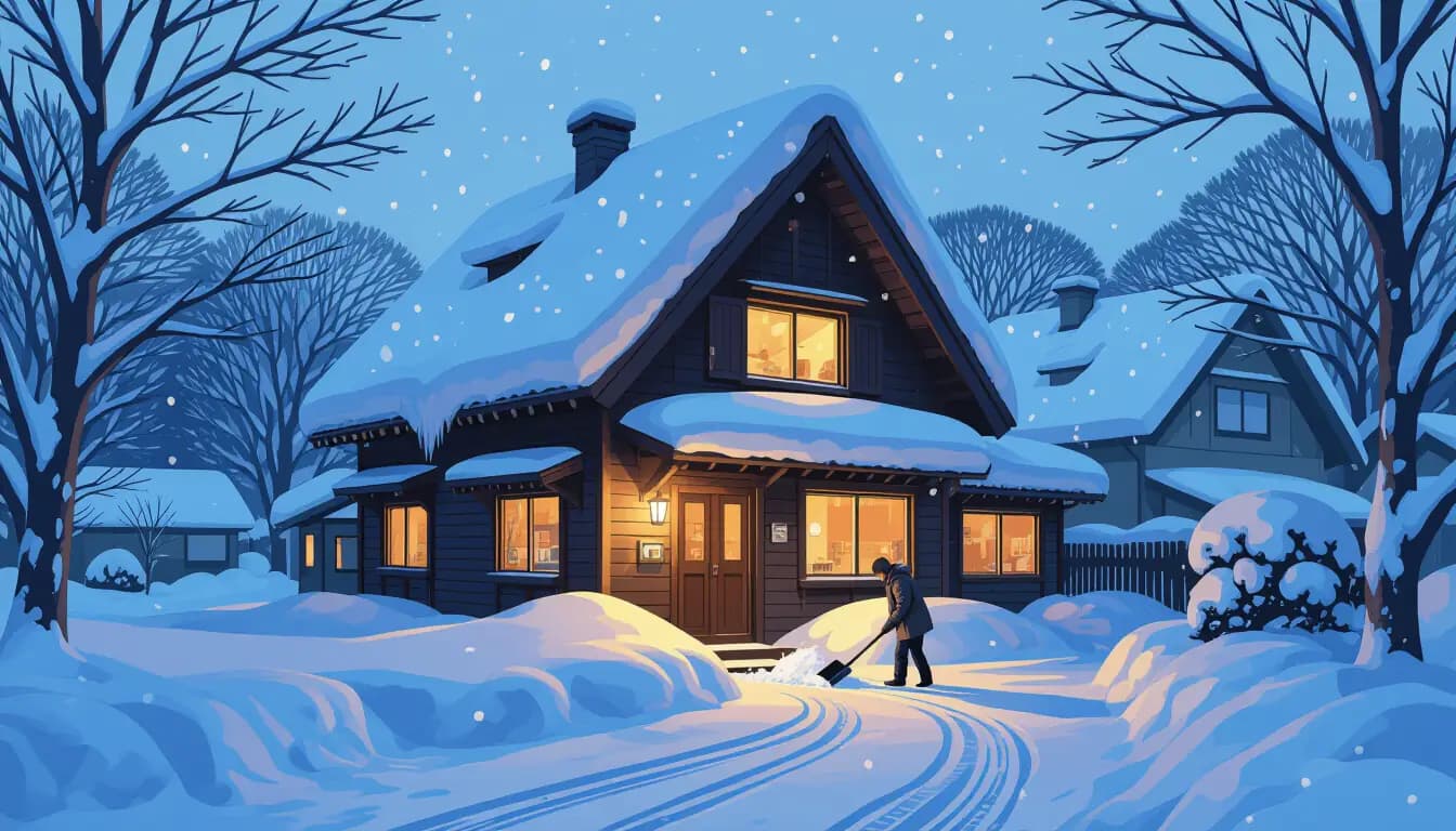 Snow removal tools and safety equipment for Hokkaido property maintenance