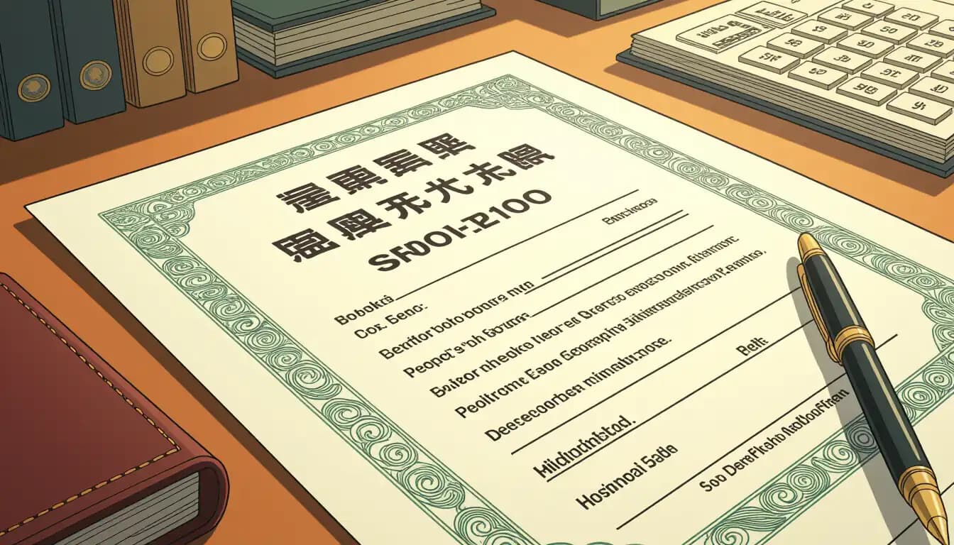 Couple reviewing estate planning documents for Japan property