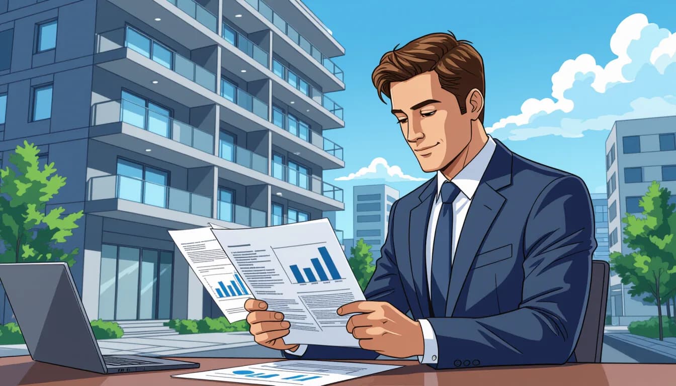Property management dashboard showing rental income and occupancy rates for Japan investment properties