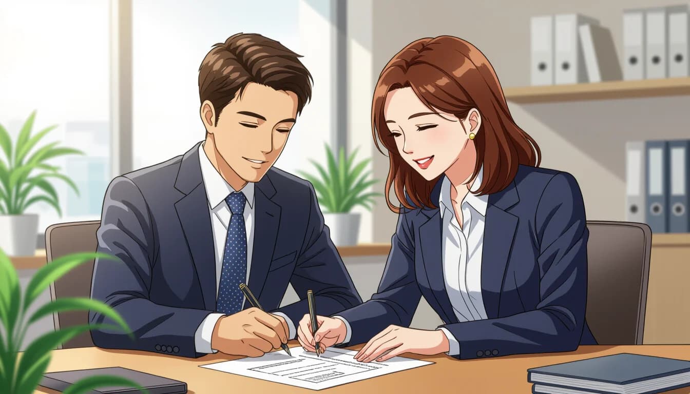Foreigner checking mortgage options at Japanese bank